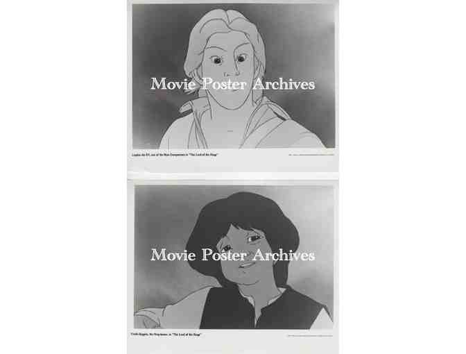 LORD OF THE RINGS, 1978, 8x10 production stills, Ralph Bakshi animated adventure cartoon