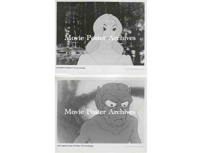 LORD OF THE RINGS, 1978, 8x10 production stills, Ralph Bakshi animated adventure cartoon