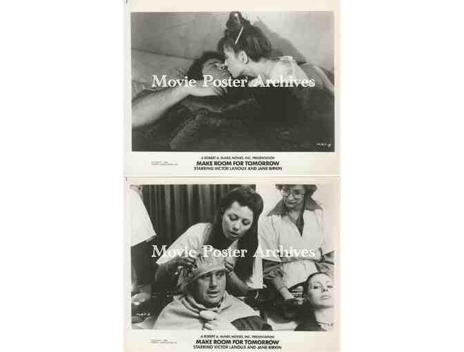 MAKE ROOM FOR TOMORROW, 1979, 8x10 production stills, Jane Birkin, Victor Lanoux, Pasquali