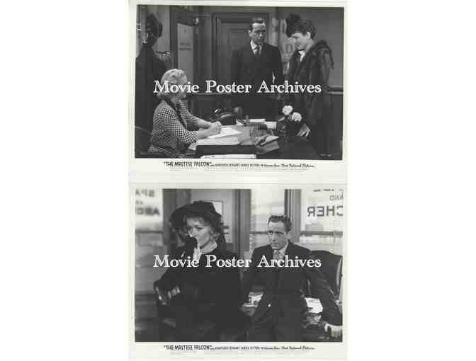MALTESE FALCON A, 1941, 8x10 production stills, Humphrey Bogart, Peter Lorre, Mary Astor
