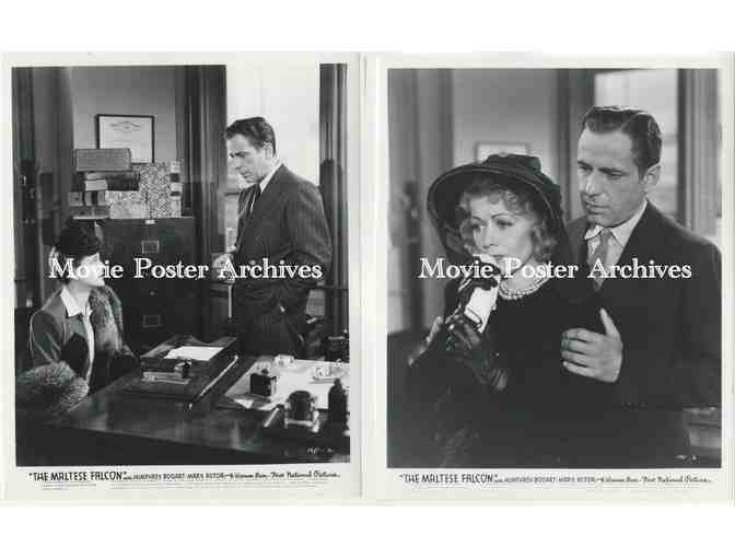 MALTESE FALCON A, 1941, 8x10 production stills, Humphrey Bogart, Peter Lorre, Mary Astor