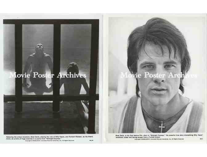 MIDNIGHT EXPRESS, 1978, 8x10 production stills, Brad Davis, Randy Quaid, Bo Hopkins, John Hurt