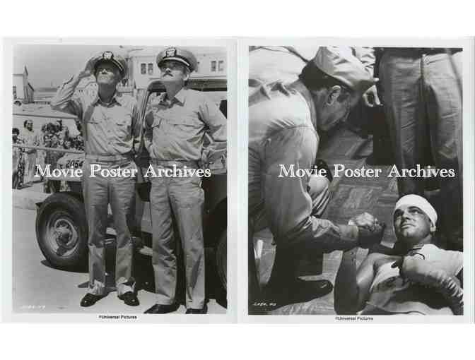 MIDWAY, 1976, 8x10 production stills, Charlton Heston, Henry Fonda, Glenn Ford, Robert Mitchum