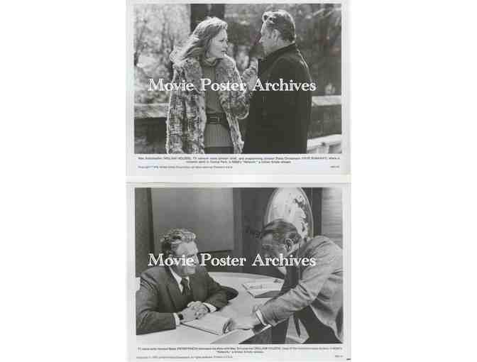 NETWORK, 1976, 8x10 production stills, Faye Dunaway, William Holden, Peter Finch, Robert Duvall