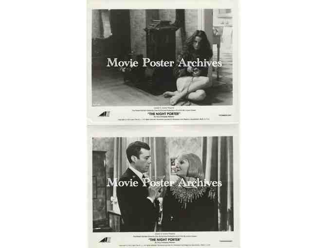 NIGHT PORTER, 1974, 8x10 production stills, Dirk Bogarde, Charlotte Rampling, Phillppe Leroy