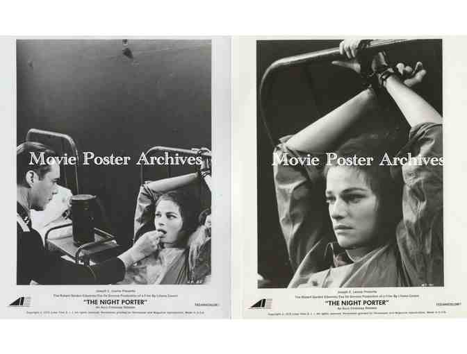 NIGHT PORTER, 1974, 8x10 production stills, Dirk Bogarde, Charlotte Rampling, Phillppe Leroy