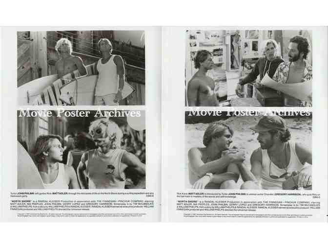 NORTH SHORE, 1987, 8x10 production stills, Gregory Harrison, Nia Peeples, Matt Adler, John Philbin