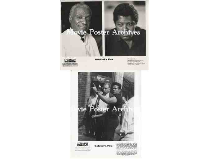 GABRIELS FIRE, 8x10 tv studio stills, James Earl Jones, Madge Sinclair, Laila Robins, Dylan Walsh
