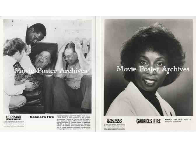 GABRIELS FIRE, 8x10 tv studio stills, James Earl Jones, Madge Sinclair, Laila Robins, Dylan Walsh