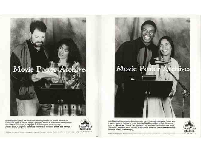 GARGOYLES, 8x10 tv studio stills, Disney animated tv series, Keith David, Edward Asner, Tim Curry