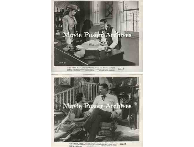 OKLAHOMAN, 1957, 8x10 production stills, Joel McCrea, Barbara Hale, Brad Dexter, Gloria Talbott