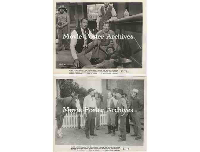 OKLAHOMAN, 1957, 8x10 production stills, Joel McCrea, Barbara Hale, Brad Dexter, Gloria Talbott