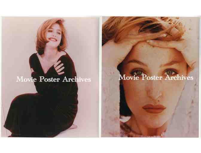 GILLIAN ANDERSON, group of color and B/W classic celebrity portraits and photos