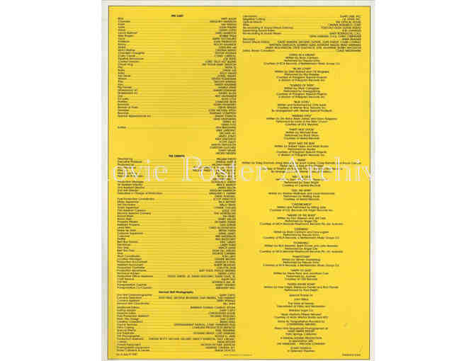 NORTH SHORE, 1987, program, Matt Adler Nia Peeples, Gregory Harrison, John Philbin, Gerry Lopez