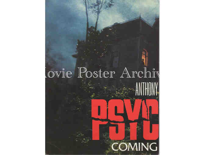 PSYCHO II, 1983, advance program, Anthy Perkins, Vera Miles, Meg Tilly, Robert Loggia, Dennis Franz