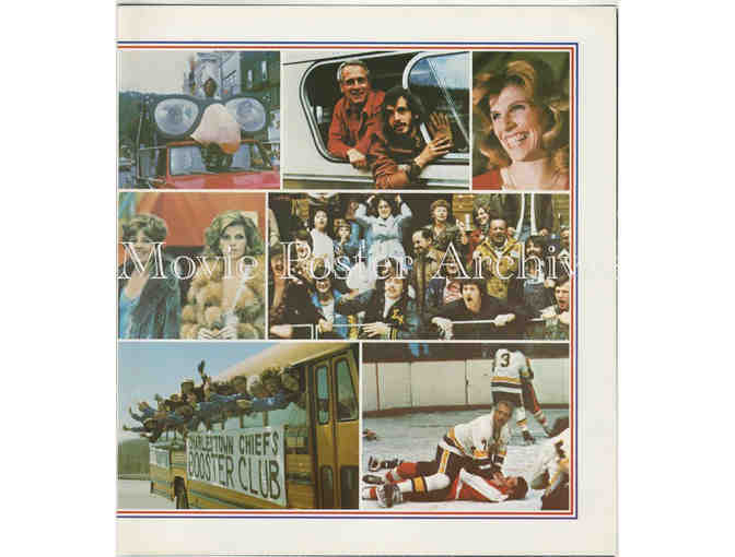 SLAP SHOT, 1977, program, Paul Newman, Michael Ontkean, Lindsay Crouse, Strother Martin