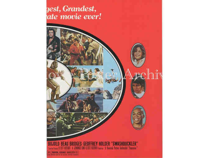 SWASHBUCKLER, 1976, program, Robert Shaw, James Earl Jones, Peter Boyle, Beau Bridges