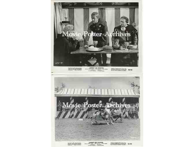 LANCELOT AND GUINEVERE, 1963, 8x10 production stills, Cornel Wilde, Jean Wallace