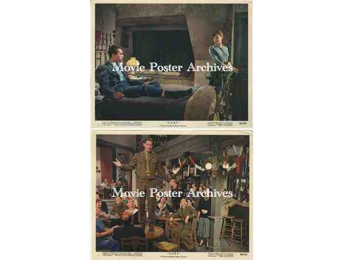 GABY, 1956, mini lobby cards, Leslie Caron, John Kerr, Cedric Hardwicke, James Best, Ruta Lee