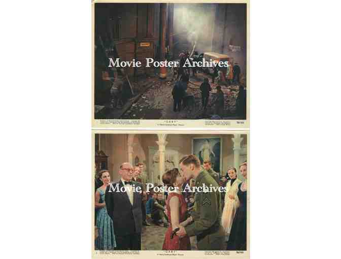 GABY, 1956, mini lobby cards, Leslie Caron, John Kerr, Cedric Hardwicke, James Best, Ruta Lee