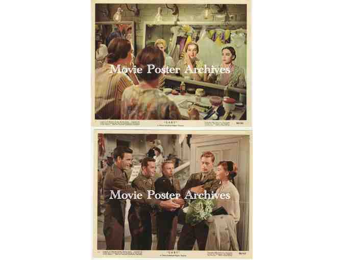 GABY, 1956, mini lobby cards, Leslie Caron, John Kerr, Cedric Hardwicke, James Best, Ruta Lee