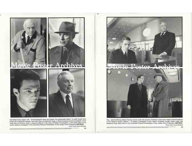 GATTACA, 1997, 8x10 production stills, Ethan Hawke, Uma Thurman, Alan Arkin, Jude Law