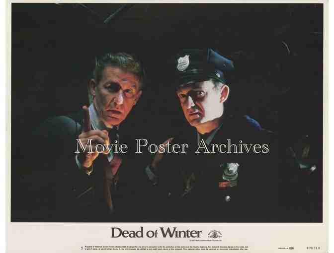 DEAD OF WINTER, 1987 11x14 LC set, Roddy McDowall, Mary Steenburgen and Mark Malone.