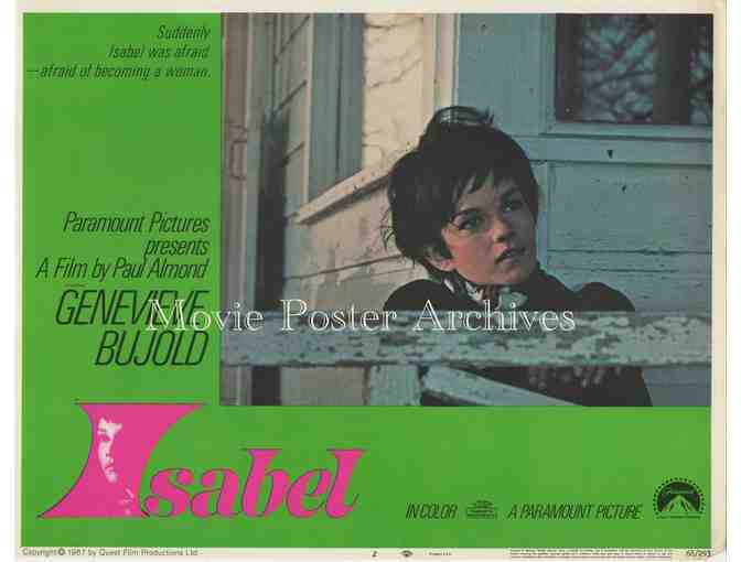 ISABEL, 1968 11x14 LC set, Genevieve Bujold, Al Waxman, supernatural horror