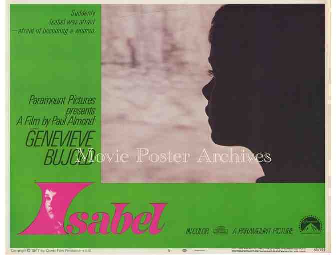 ISABEL, 1968 11x14 LC set, Genevieve Bujold, Al Waxman, supernatural horror