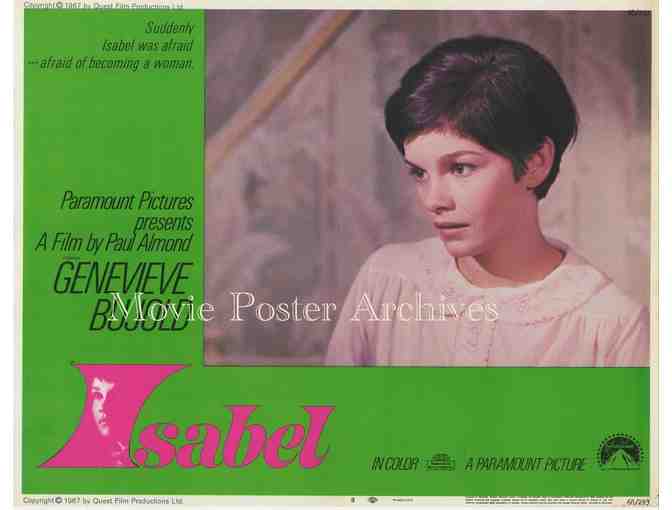 ISABEL, 1968 11x14 LC set, Genevieve Bujold, Al Waxman, supernatural horror