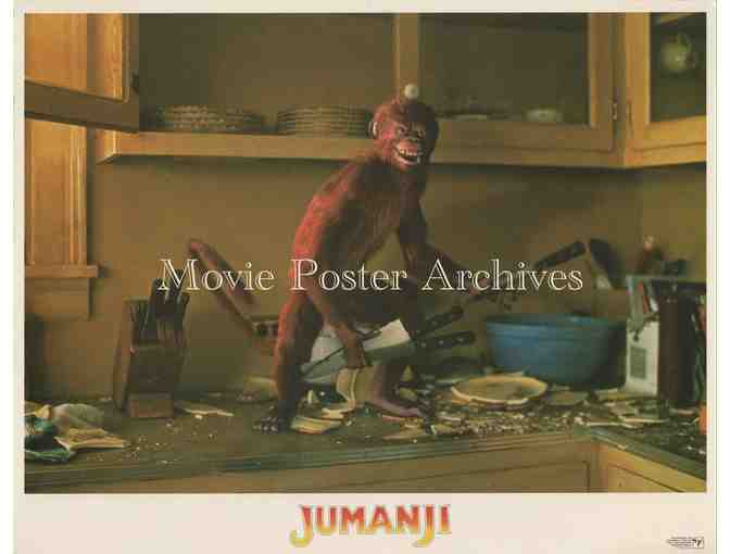 JUMANJI, 1995, lobby cards, Robin Williams, Kirsten Dunst, David Alan Grier