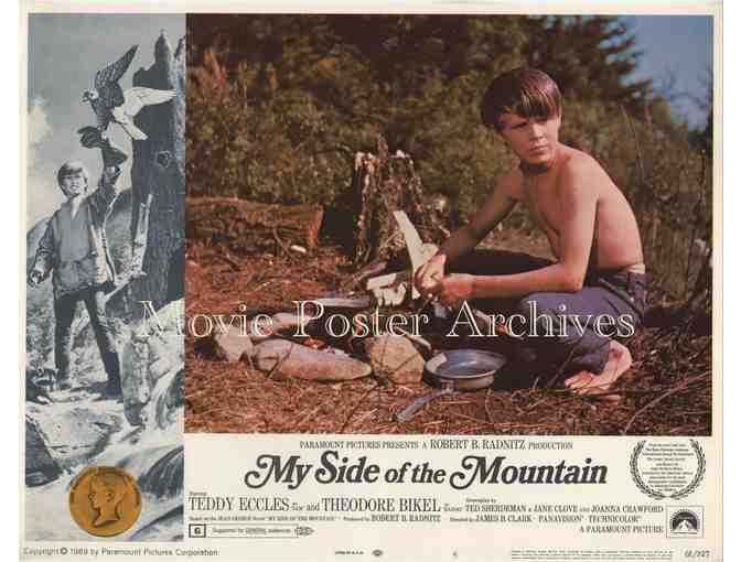 MY SIDE OF THE MOUNTAIN, 1968, lobby card set, Ted Eccles, Theodore Bikel, Paul Hebert
