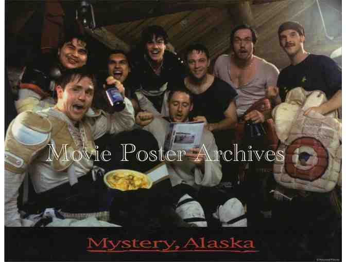MYSTERY, ALASKA, 1999, lobby card set, Russell Crowe, Mike Myers, Burt Reynolds