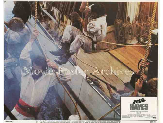 NATE AND HAYES, 1983, lobby card set, Tommy Lee Jones, Michael OKeefe, Peter Rowley