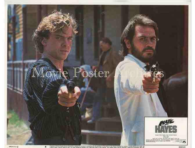NATE AND HAYES, 1983, lobby card set, Tommy Lee Jones, Michael OKeefe, Peter Rowley