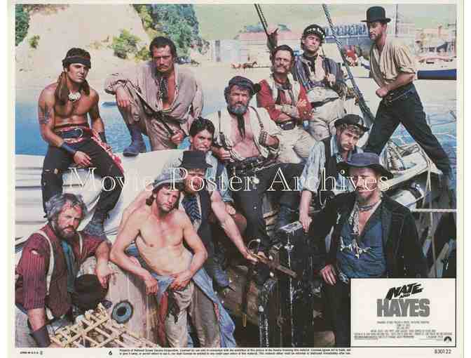 NATE AND HAYES, 1983, lobby card set, Tommy Lee Jones, Michael OKeefe, Peter Rowley