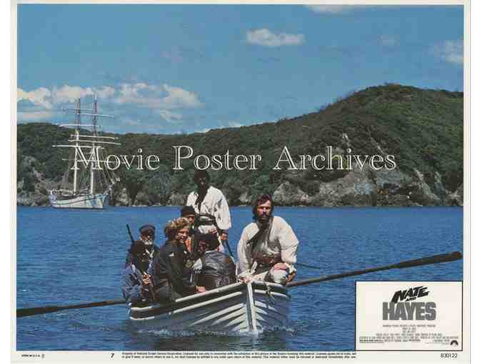 NATE AND HAYES, 1983, lobby card set, Tommy Lee Jones, Michael OKeefe, Peter Rowley