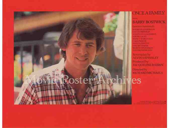ONCE UPON A FAMILY, 1980, lobby card set, Barry Bostwick, Maureen Anderman, Kyle Richards