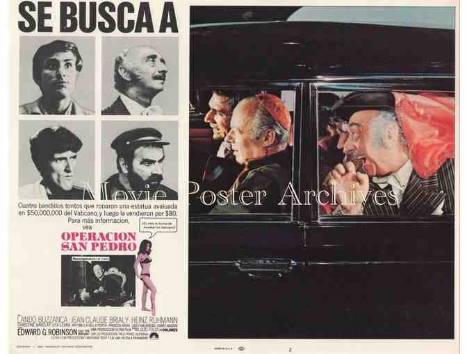 OPERATION ST. PETER'S 1967, lobby card set, Jean-Claude Brialy, Edward G. Robinson