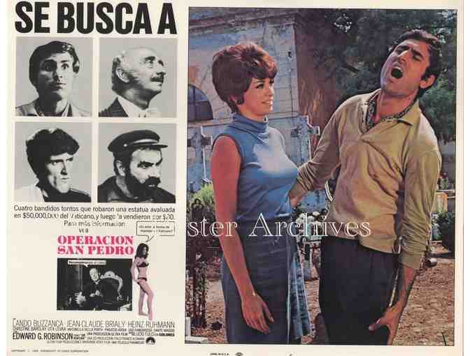 OPERATION ST. PETER'S 1967, lobby card set, Jean-Claude Brialy, Edward G. Robinson
