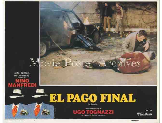 PAYOFF, 1978, lobby card set, Nino Manfredi, Ugo Tognazzi, Marisa Laurito, Paolo Stoppa