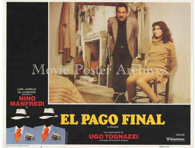 PAYOFF, 1978, lobby card set, Nino Manfredi, Ugo Tognazzi, Marisa Laurito, Paolo Stoppa