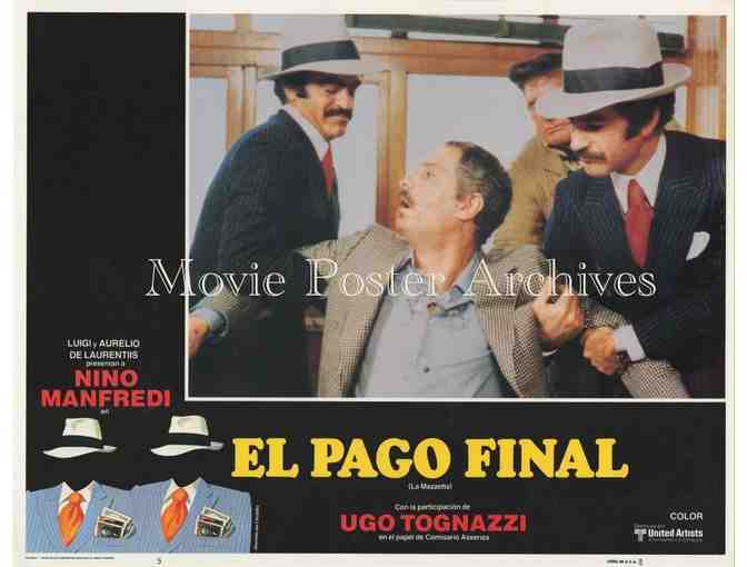 PAYOFF, 1978, lobby card set, Nino Manfredi, Ugo Tognazzi, Marisa Laurito, Paolo Stoppa