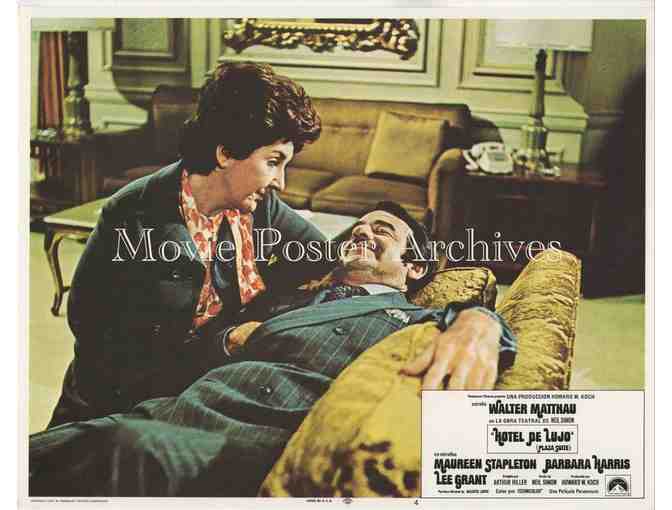 PLAZA SUITE, 1971 lobby card set, Walter Matthau, Maureen Stapleton, Lee Grant