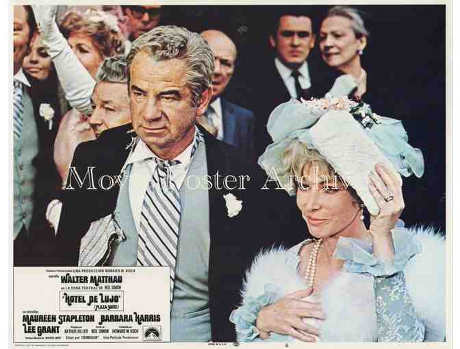 PLAZA SUITE, 1971 lobby card set, Walter Matthau, Maureen Stapleton, Lee Grant