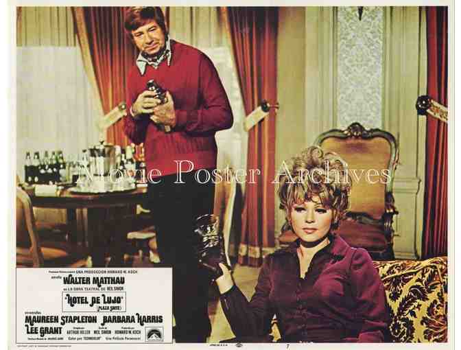 PLAZA SUITE, 1971 lobby card set, Walter Matthau, Maureen Stapleton, Lee Grant