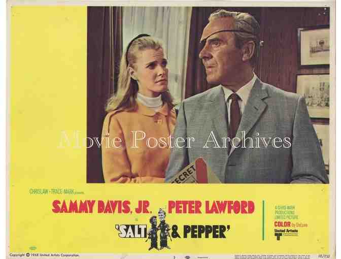 SALT & PEPPER, 1968, lobby cards, Sammy Davis Jr., Peter Lawford, Michael Bates