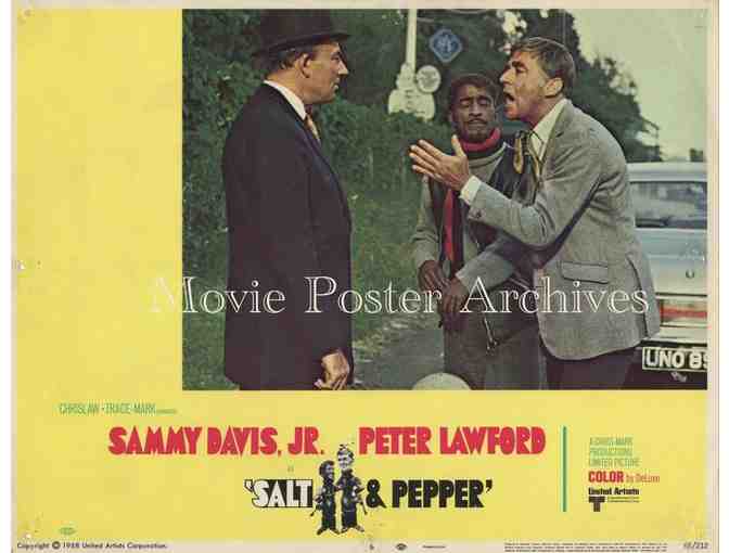 SALT & PEPPER, 1968, lobby cards, Sammy Davis Jr., Peter Lawford, Michael Bates