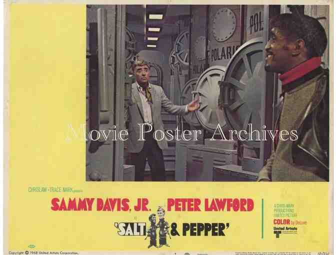 SALT & PEPPER, 1968, lobby cards, Sammy Davis Jr., Peter Lawford, Michael Bates