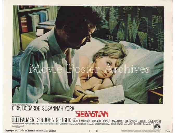 SEBASTIAN, 1968, lobby card set, Dirk Bogarde, Susannah York, Sir John Gielgud